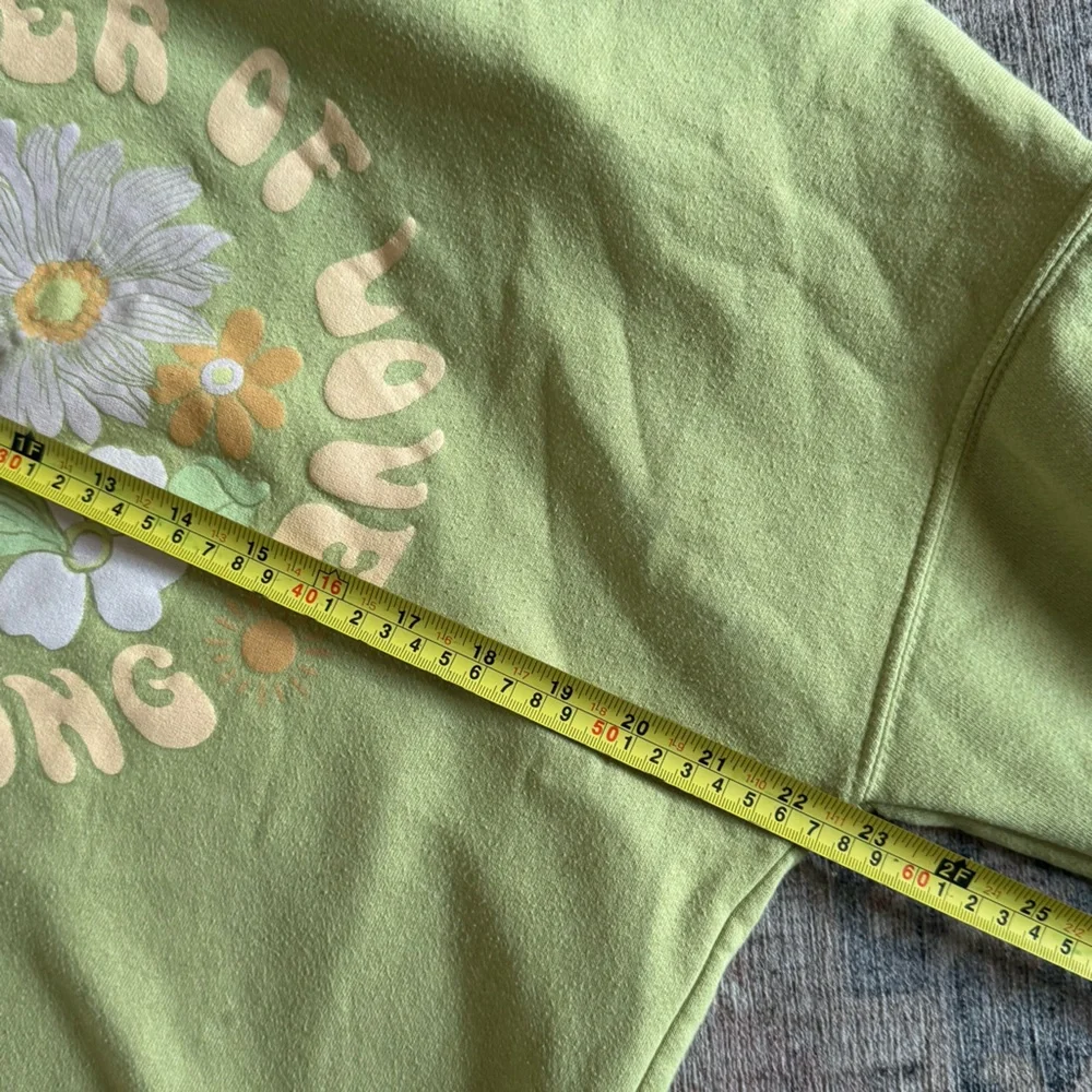 Billabong Summer of Love Sweatshirt Oversized Retro Boho Cozy Chic Lg Surfcore - Picture 11 of 15